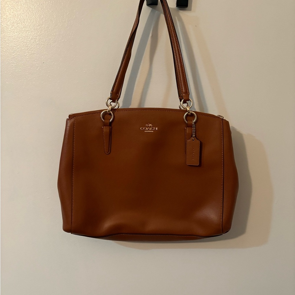 Coach Tan Leather Shoulder Bag